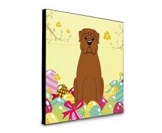 Carolines Treasures Wanddekoration, Ostereier, Dogue de Bourdeaux, Mehrfarbig