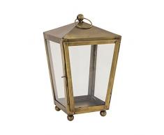 ELK Lighting 401756 Laterne, Antik-Messing, transparent