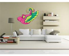 INDIGOS KAR-Wall-Misc2-Birds1-58 Wandtattoo Misc2-Birds1 - Lustige Bunte Vögel - Wandaufkleber 58 x 45 cm