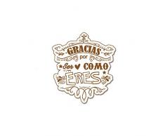 Dayka Trade Holzfigur, mehrfarbig, 7,7 x 6,9 cm