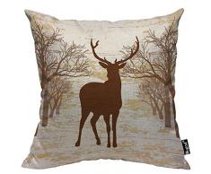 Mugod Kissenbezug, Pfingstrose, Aquarell, Pfingstrosen, Blumen, Blumenstrauß, Pastellrosa, Grün, Weiß, dekorative Baumwolle, quadratische Kissenbezüge 18x18 Inch A136