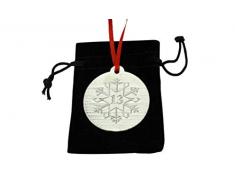 AnniversaryGifts Dekofigur Schneeflocke zum 13. Jahrestag, Metall