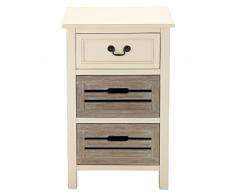 Urban Designs Cape Cod Nachttisch mit 3 Schubladen, antik