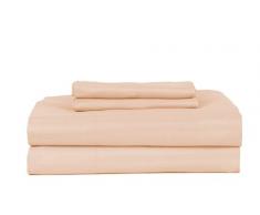 RDM Koncept 340 TC Bettlaken Set Baumwolle Rich Streifen Satin, Bettwäsche, King
