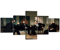 Yatsen Brücke HD Prints 5 Teilig die Friedensstifter Abraham Lincoln Bürgerkrieg Zeit von George Peter Alexander Peace Bild für Wohnzimmer Art Wand Home Decor 50Wx24H Artwork-01