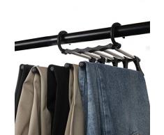 Trenton Gifts Hosen-Kleiderbügel, Organizer für 5 Hosen, Kleiderständer für Männer und Frauen