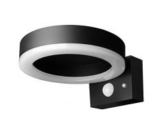 LEDVANCE ENDURA STYLE SOLAR SINGLE CIRCLE LED Leuchte, Polycarbonat (PC)/Acrylnitril-Butadien-Styrol-Copolymer (ABS), 6 W, Schwarz, One size