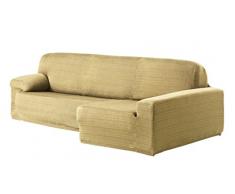 Eysa Aquiles elastisch Sofa überwurf Chaise Longue rechts, frontalsicht, Farbe 01-beige, Polyester-Baumwolle, 43 x 37 x 14 cm