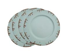 SARO LIFESTYLE Sousplat Collection Platzteller, Distressed Design 13 blau
