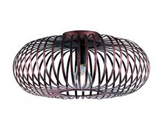 Trio Leuchten Deckenleuchte, Metall, E27, Kupfer Antik, 40 x 40 x 17 cm