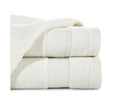 Eurofirany Andrea Handtuch Set Badehandtuch Saunahandtuch Waschlappen – Luxusqualität Saugstark Hochqualitativ 100% Baumwolle 400g/m² 3er und 6er Pack, Weiß, 70X140 cm/1 Pkg. je 3 STK, 3