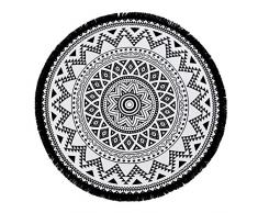 Linum Wohntextilien kil99 Kelim rund Pestemal Strandtuch