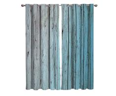 Bedrucktes Haus Exotischer Blumenstrauß Home Decor Fenstervorhänge – Fensterbehandlungs-Set mit silberfarbener Öse, Fensterabdeckung für Küche, Café, Wohnzimmer 55W x 39L inch Blouetimberned6451