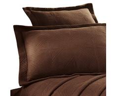 Superior 100% Cotton Celtic Circles 3-Piece Scalloped Bedspread Set, Queen, Cappuccino