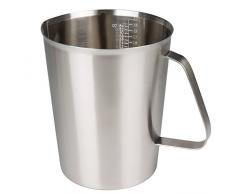 Sissiangle 18/10 Stainless Steel Engraved Scale Milk Frothing Pitcher For Steaming Milk, Coffee & Latte Art, Ice Cola, Orange Juice (64OZ/2000ml) by Sissiangle
