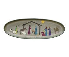 CWI Tapetenbordüre Geschenke 17,8 x 50,8 cm Holy Night Krippe Tablett