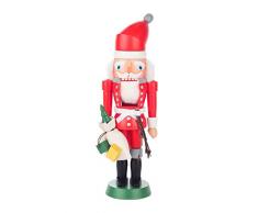 Alexander Taron 024-005 Dregeno Nussknacker, Santa Claus, 21,6 cm H x 7,6 cm, Weiß