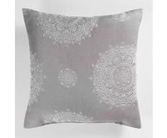 Douceur dIntérieur Rosella Sitzkissen, Grau, 40 x 40 cm