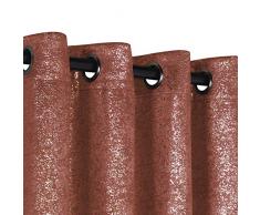 2 PACK: goodgram® Sparkle Chic schwere Verdunkelungsvorhang, thermisch-Einsätze, verschiedene Farben, Polyester-Mischgewebe, rust, 54 in. x 84 in.