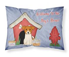 Caroline s Treasures bb2862pillowcase Hund House Collection Jack Russell Terrier Stoff Kissenbezüge, Standard, Multicolor