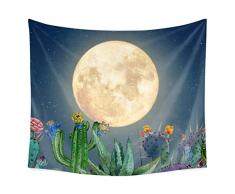 Chengsan Landschaftliches Tapisserie-Kopfteil, Kaktuswand-Wandteppich, Mandala-Wandteppich, Bohemianischer Tapisserie, Kaktus, indische Wanddekoration, Hippie-Kopfteil, Heimdekoration 59x78 inch 9