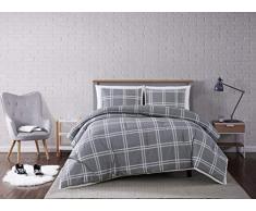Truly Soft Everyday Leon Schmusetuch, kariert King Leon Plaid Grau