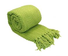 Home Soft Things Tweed Strickdecke 50 x 60 Citron