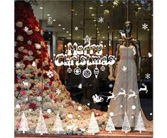 Aobor Weihnachtsdekoration, Fensterklammer, Weihnachtsmann, Elf, Rentier, Peeking Decals für Winter-Wunderland, Weihnachten, Party Supplies, Merry Christmas, Aufkleber für Wohnzimmer, Schlafzimmer, Wandtür. B