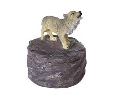 Lone Wolf Majestic Mini Kunstharz Schmuckkästchen 8 cm hoch Gray Wolf