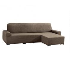 Eysa Aquiles elastisch Sofa überwurf Chaise Longue kurzer arm rechts, frontalsicht, Farbe 07-braun, Polyester-Baumwolle, 43 x 37 x 14 cm