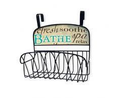 Stupell Home Décor Baden über der Tür Veranstalter Korb, 11 x 11 x 6, Stolz Made in USA