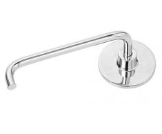 Toilettenpapierhalter Wandtattoo aus verchromtem Stahl Badezimmer 285038-b