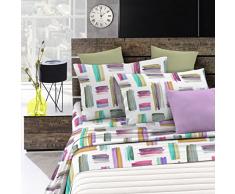 Fantasy Italian Bed Linen Bettwäsche, Multicolor, Kleine doppelte, Mikrofaser