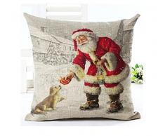 SLS Baumwolle Leinen dekorativer Überwurf-Kissenbezug Löwe piillow Fall 45,7 x 45,7 cm Weihnachten Kissen, 1, 45*45 cm