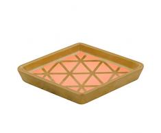 Karma Geschenke Gold Rush Diamant Schmuckkästchen Tablett, Koralle