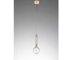 Selene Kronleuchter 33 W, Kristallglas mit Goldfassung