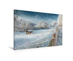 Premium Textil-Leinwand 120 x 80 cm Quer-Format Heppenser Deich Weilhelmshaven | Wandbild, HD-Bild auf Keilrahmen, Fertigbild auf hochwertigem Vlies, Leinwanddruck von Rainer Ganske Fotografie