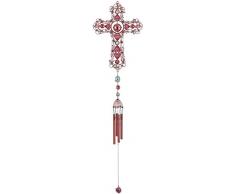 StealStreet ss-g-99876 Kupfer & Gem Kreuz hängende Dekoration Garten Collection Windspiel