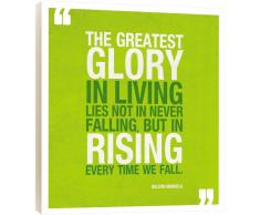 Tree-Free Greetings, „Nelson Mandela“, 28,6 x 28,6 cm, Wandtafel mit thematisch, inspirierendem Zitat, 85673