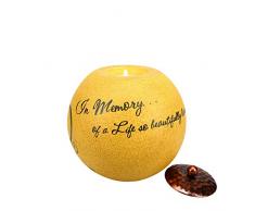 Pavilion Gift Company Komfort Kerzen 12,7 cm rund Teelichthalter, in Memory