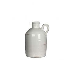 Casa Vivante SIL Vase, Keramik, Weiß, 13 x 13 x 20 cm