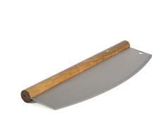 Pizzacraft PC0242 All Natural Acacia Wood Handled Schaukelnde Pizzaschneider, edelstahl, natur