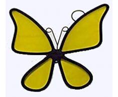 Artic Fox Stained Glass, LLC Schmetterling Sonnenfänger Gelb