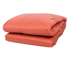 Soffim Daunendecke Mono 350 Koralle 250 x 200 cm