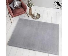 Sienna Hochflorteppich, Kunstfell, 80 x 150 cm, Grau, 80 x 150 cm