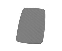 RIDDER Capri Badewanneneinlage, 100% synthetischer Kautschuk (TPE = Thermoplastisches Elastomere), zementgrau, ca. 38x72 cm