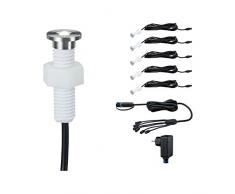Paulmann 936.95 Outdoor Plug & Shine EBL Set MicroPen II IP67 3000K incl. Driver 93695 Einbauleuchte Einbaustrahler Ausseneinbauleuchte Aussenleuchte