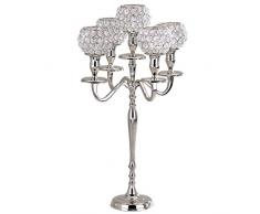 Eleganz 72882 Sparkle Globe 5-flammig Kandelaber, 53,3 cm H