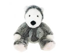 Peluches Kalidou by Gund Enesco 770925 Teddybär mit Mütze und grauem Schal
