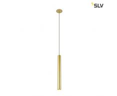 SLV LED Pendelleuchte HELIA | LED Deckenleuchte, Hängeleuchte für Wohnzimmer, Bar, Theke, Esszimmer-Leuchte | Deckenlampe LED, Hänge-Lampe in exklusivem Zylinder-Design (Aluminium, LED Inside, 9W)